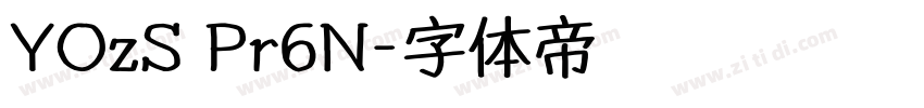 YOzS Pr6N字体转换